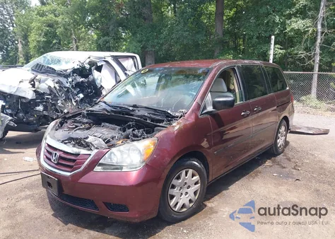 2008 Honda Odyssey Lx from USA, damaged, VIN 5FNRL38218B114141